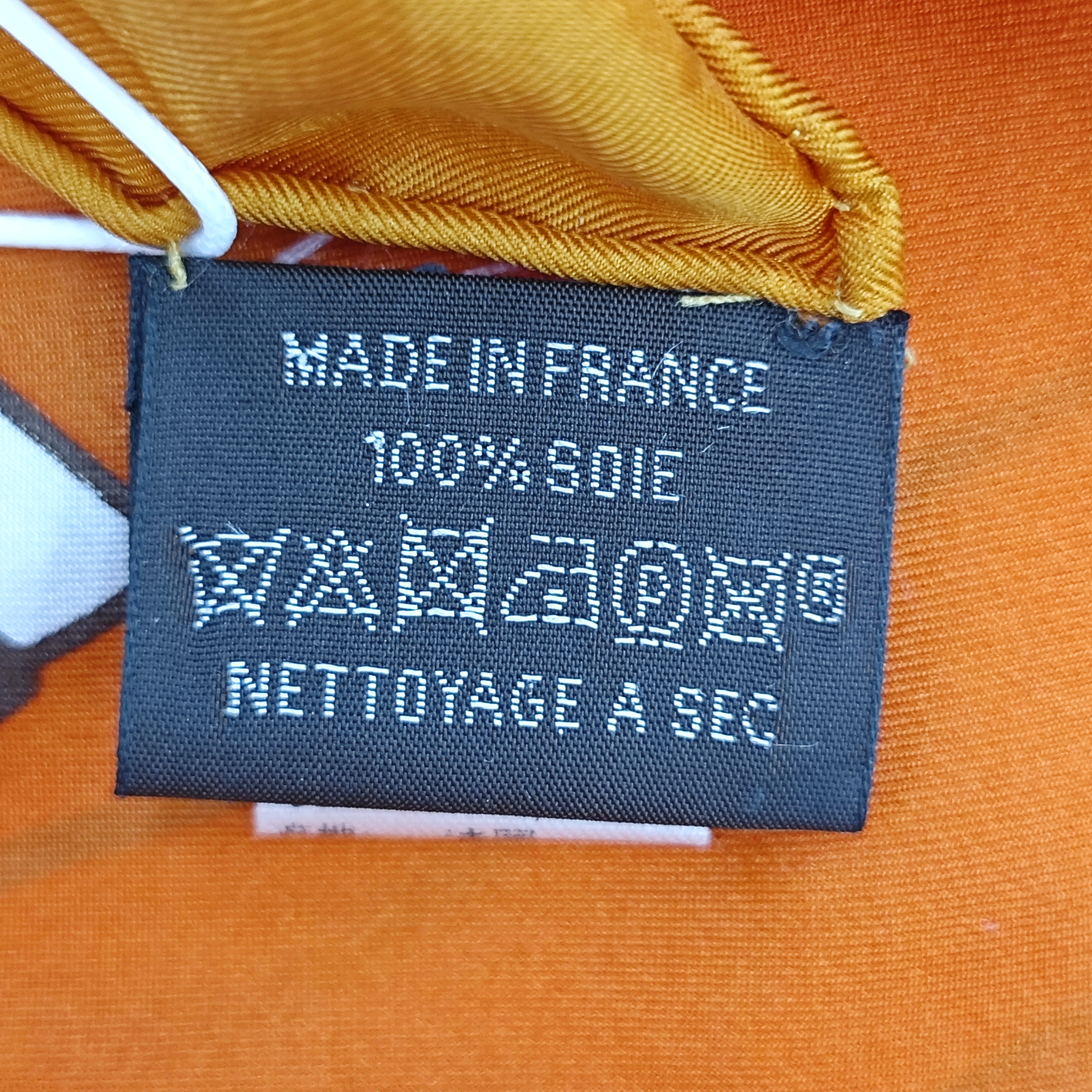 Mulberry Silk Silk Scarf Orange