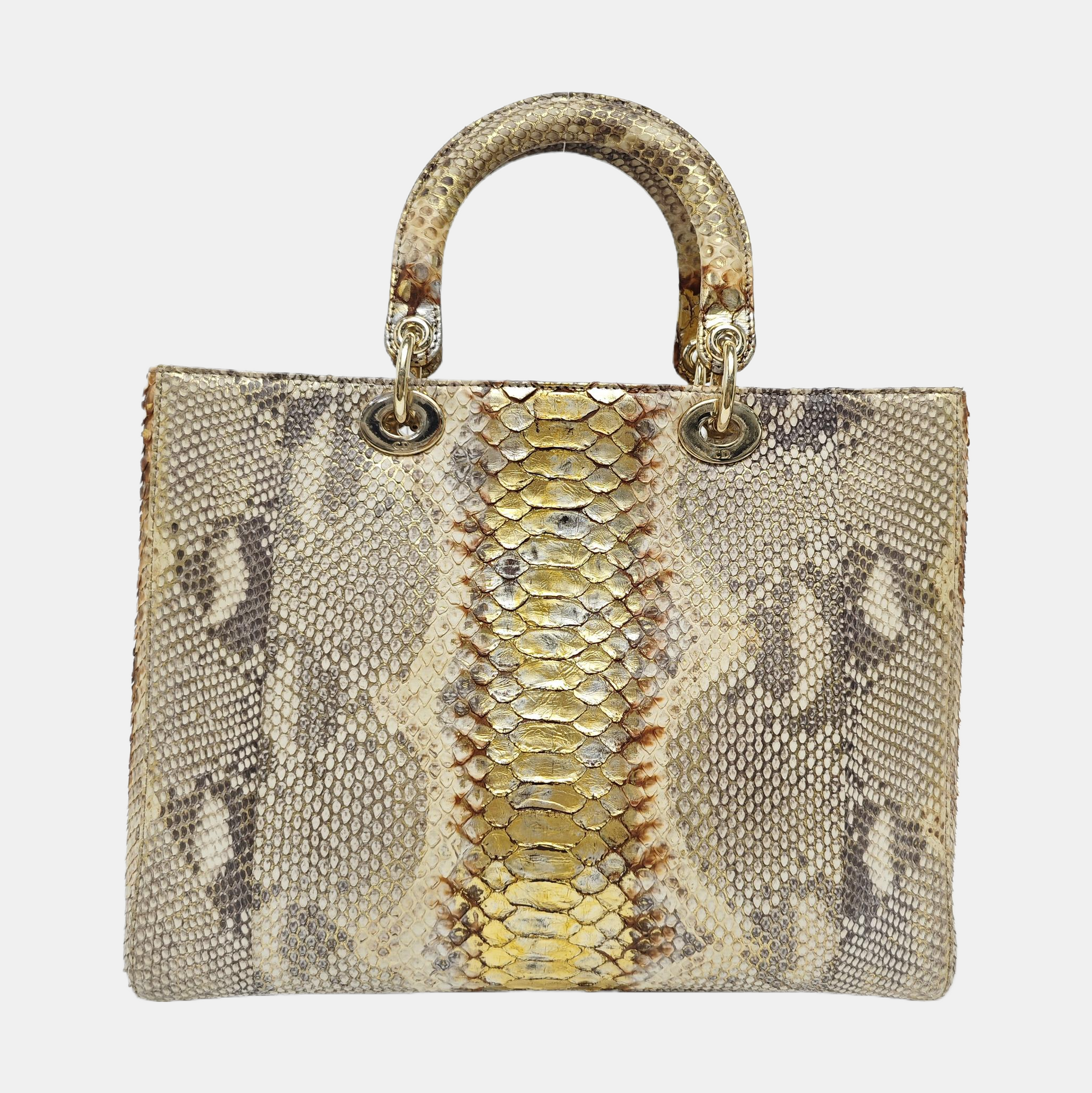 Lady Dior Large Python Multicolor
