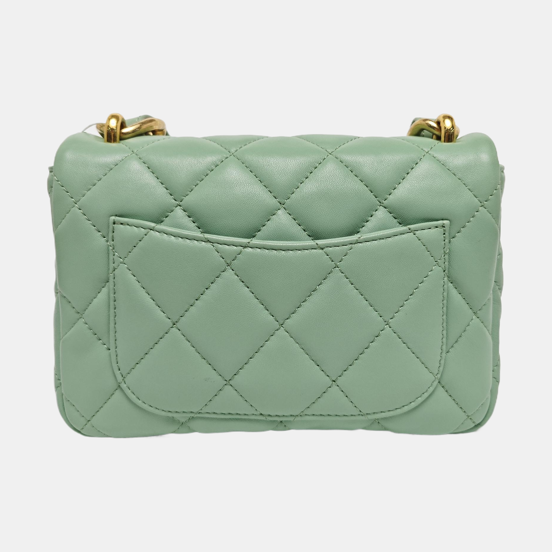 CLASSIC FLAP Small Quilted Lambskin Green