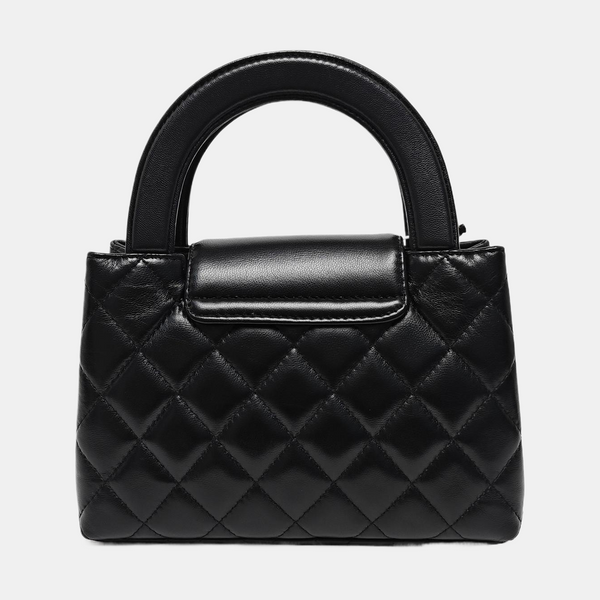 KELLY Mini Quilted Lambskin Black