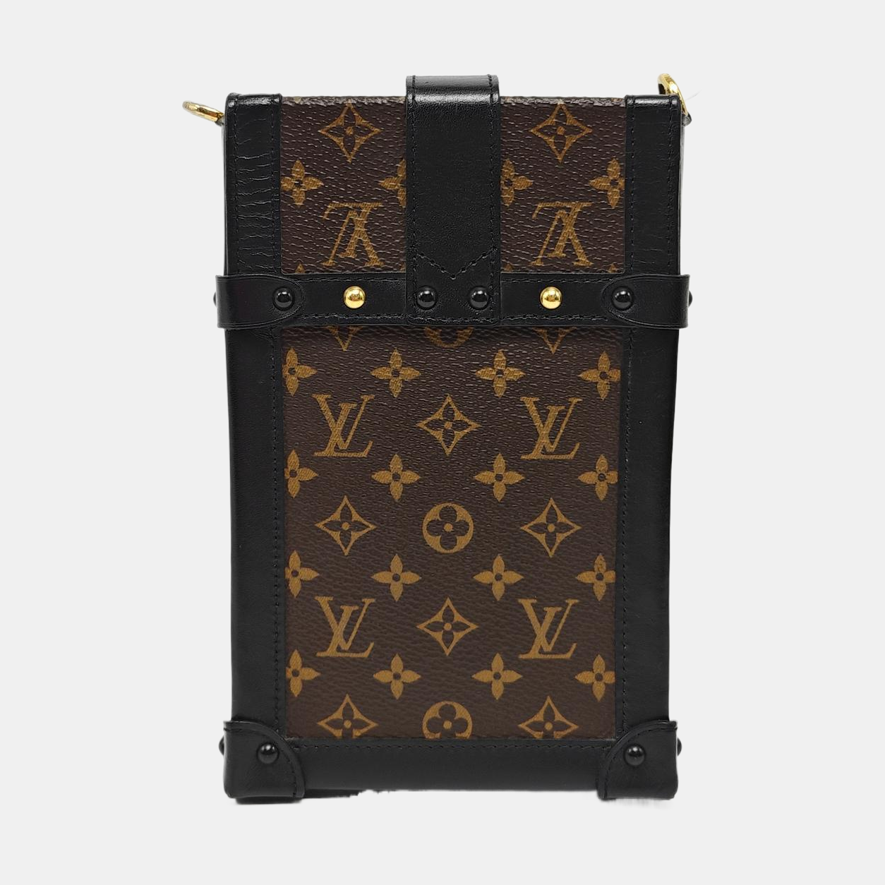 TRUNK Monogram Coated Canvas Brown