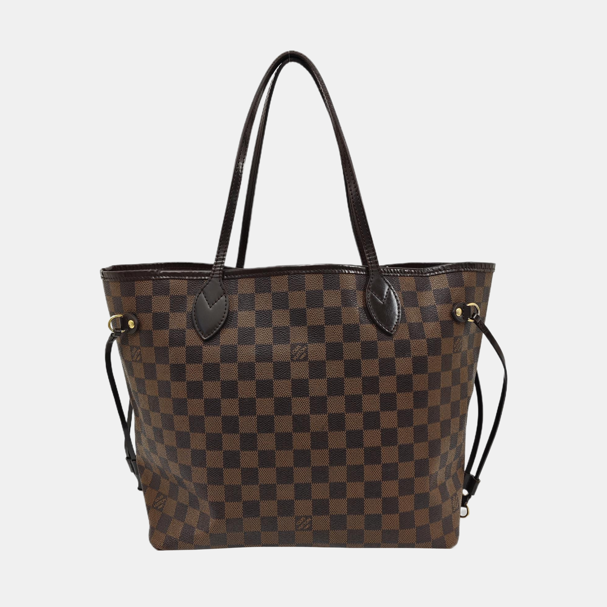 NEVERFULL MM Damier Ebene Coated Canvas Brown