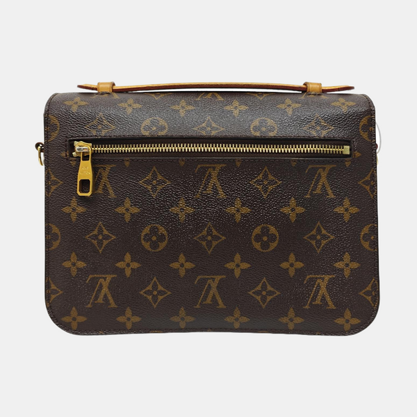 MÉTIS MM Monogram Coated Canvas Brown