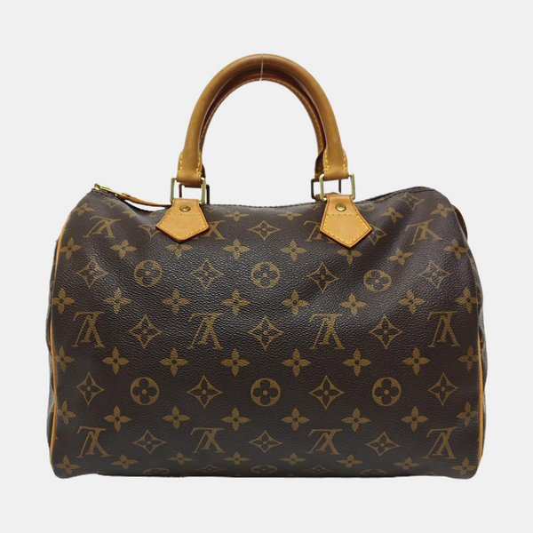 SPEEDY 30 Monogram Coated Canvas Brown