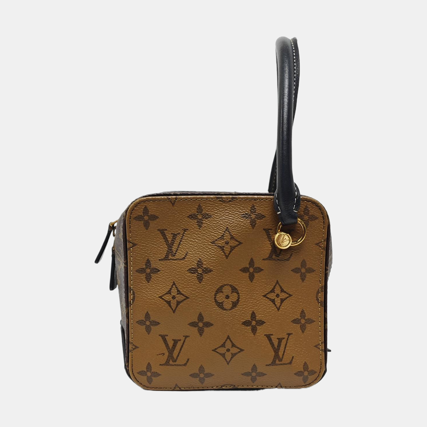 SQUARE Monogram Coated Canvas Brown