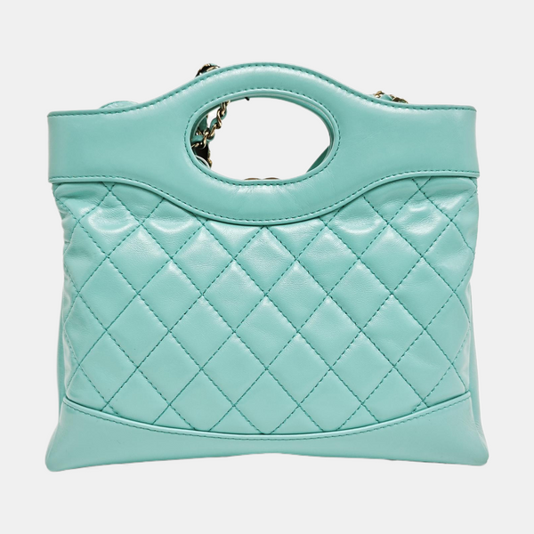 CHANEL 31 Quilted Lambskin Green