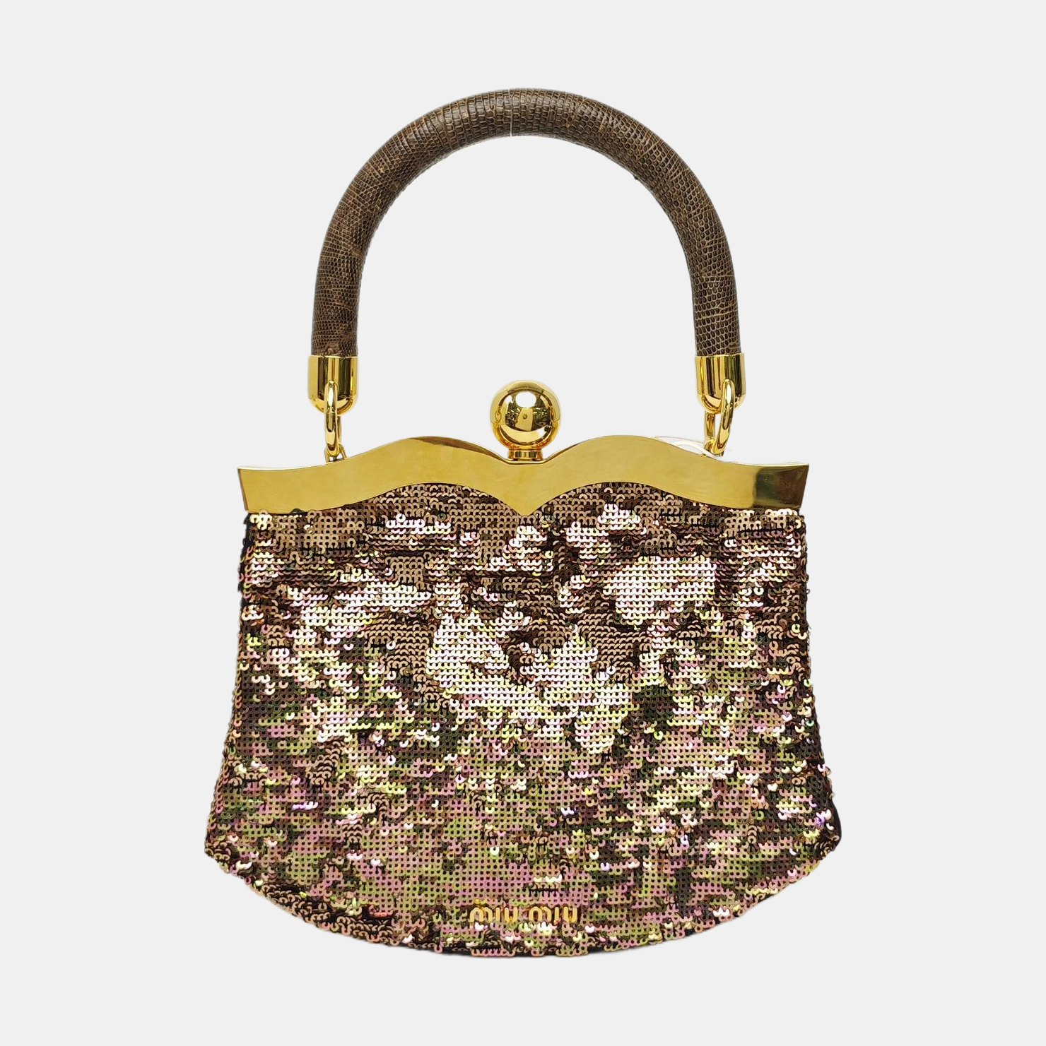 Sequins Top Handle Bag Pink