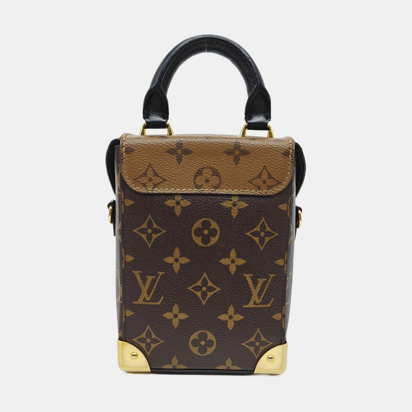 CAMERA BOX Monogram Coated Canvas Brown