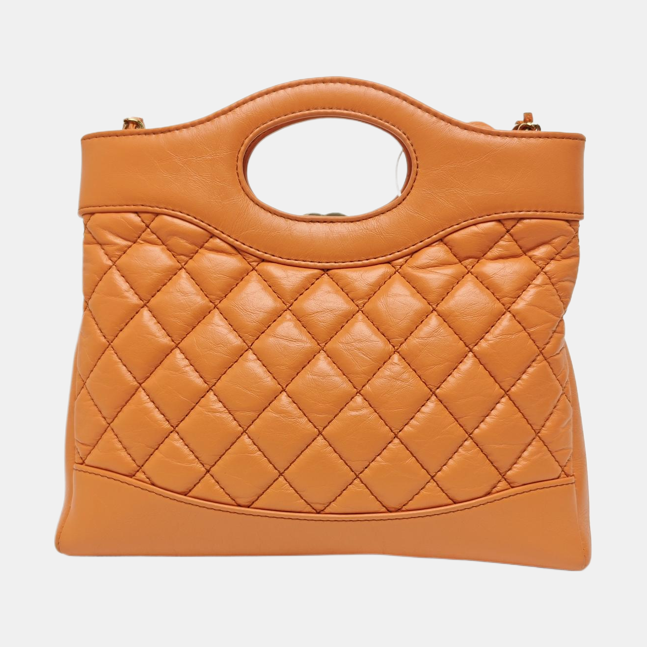 CHANEL 31 Mini Quilted Calfskin Orange