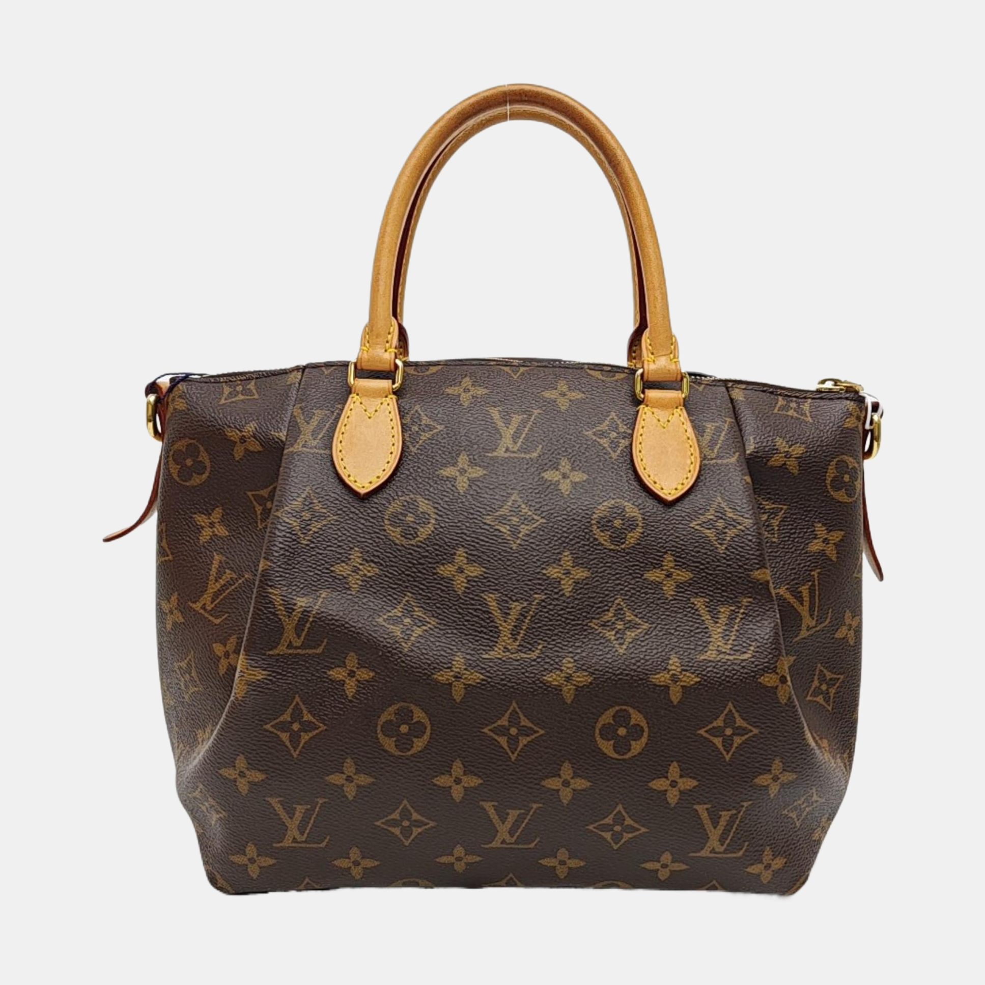TURENNE Monogram Coated Canvas Brown