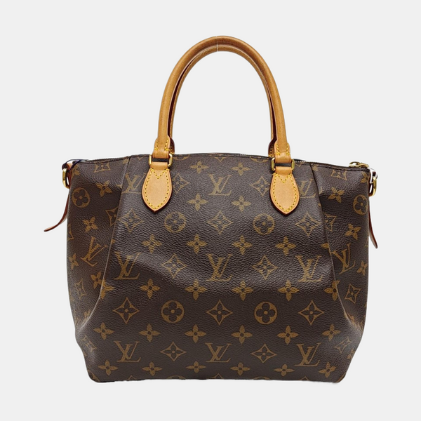 TURENNE Monogram Coated Canvas Brown