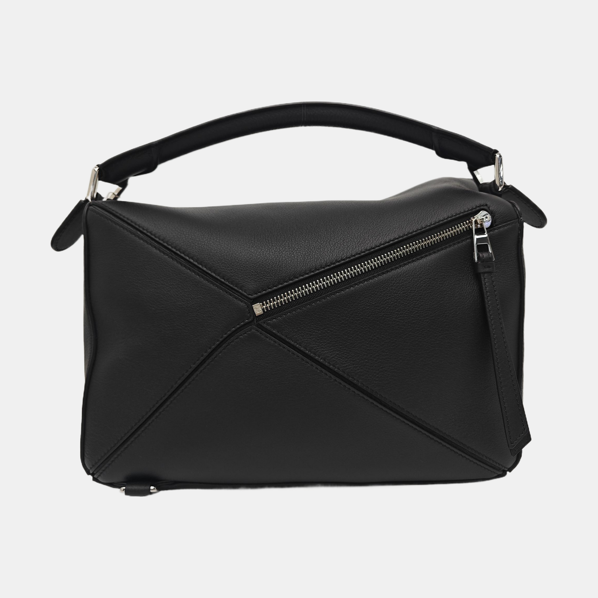 Puzzle Medium Calfskin Black