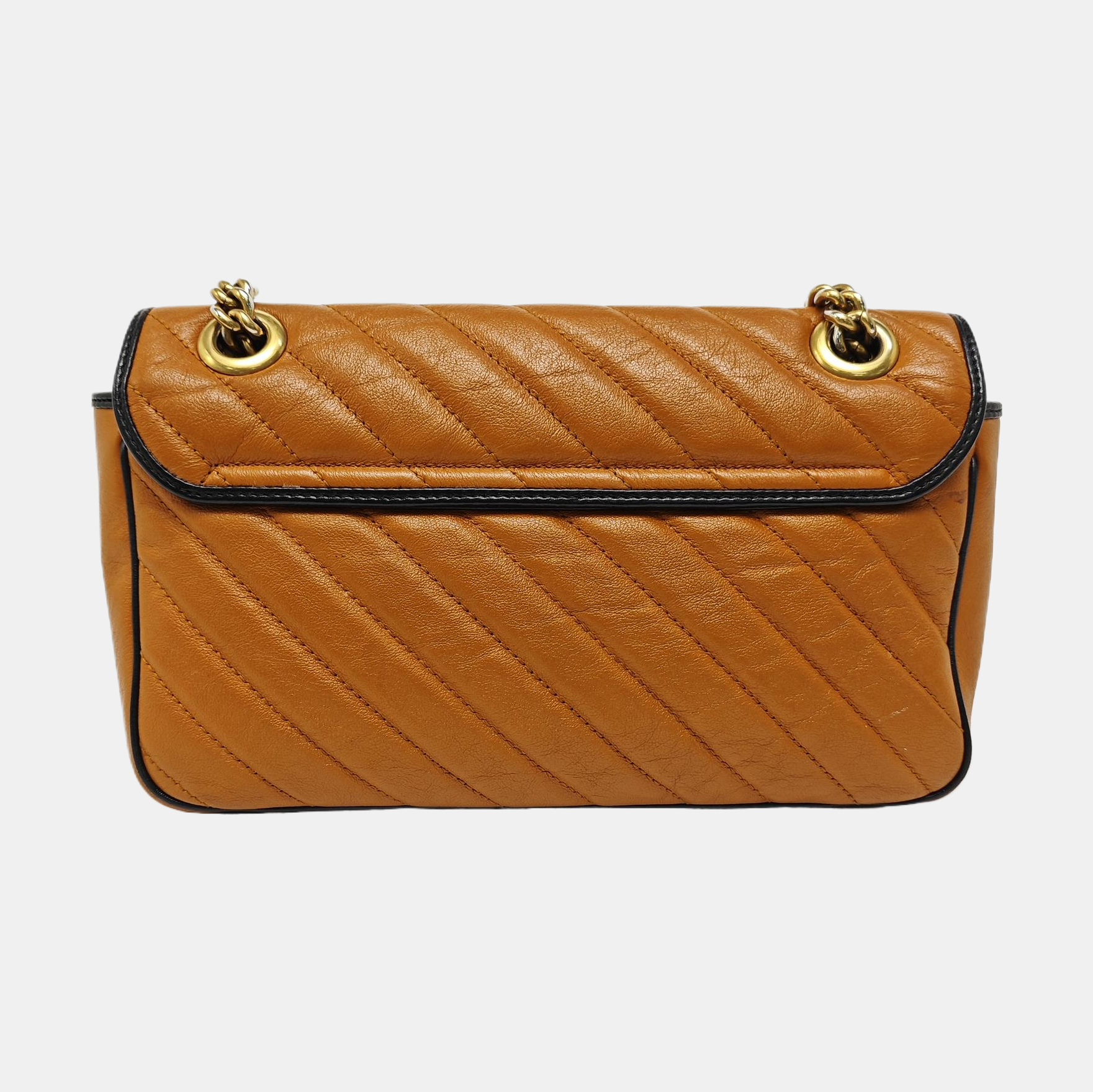 GG Marmont Medium Quilted Calfskin Yellow