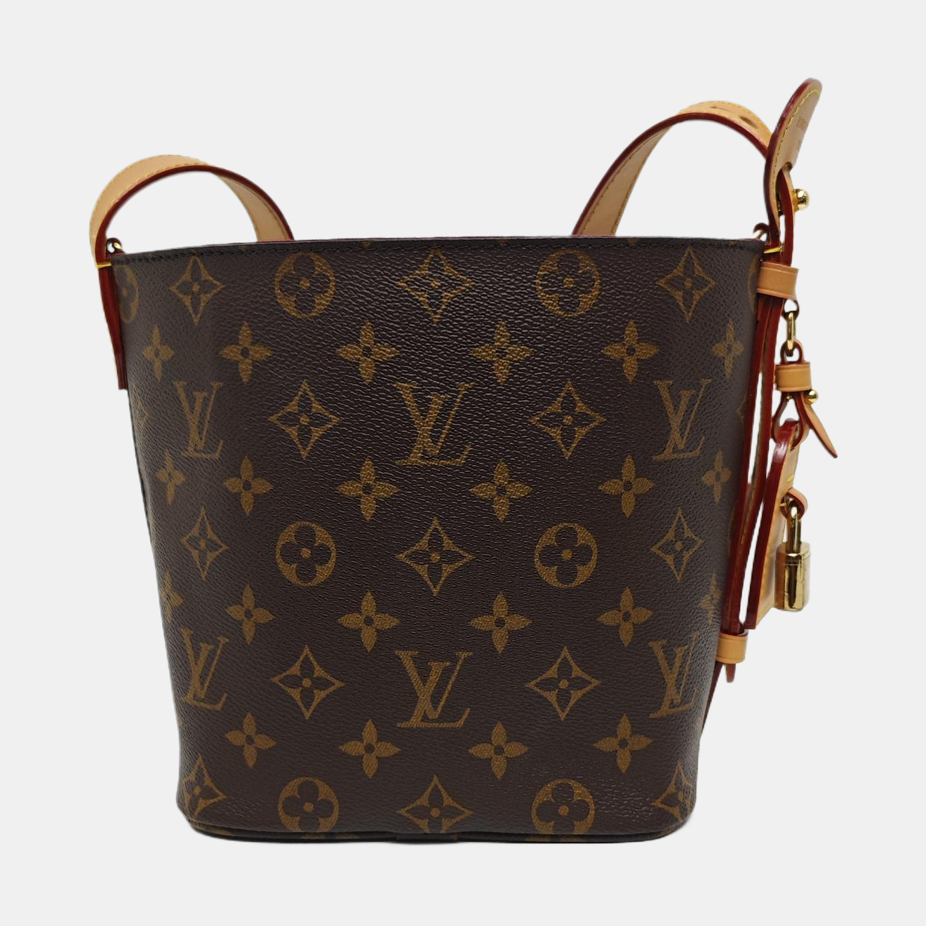 ALL IN BB Monogram Coated Canvas Brown