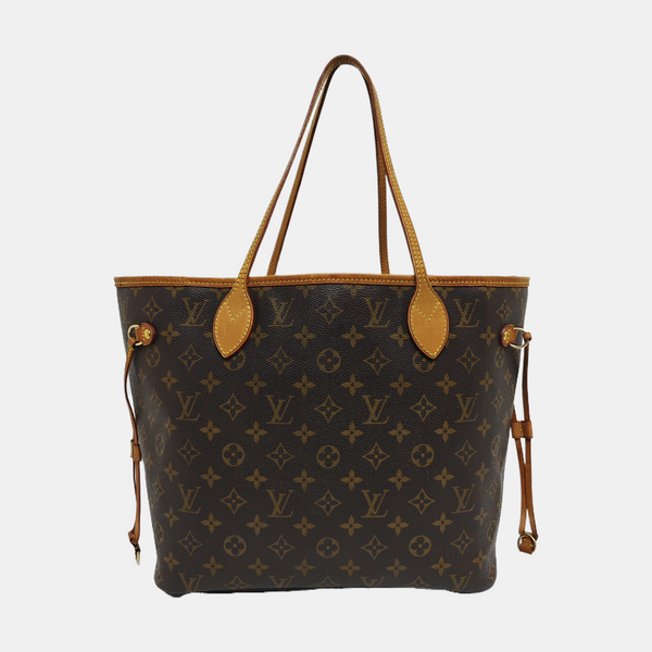 NEVERFULL MM Monogram Coated Canvas Brown