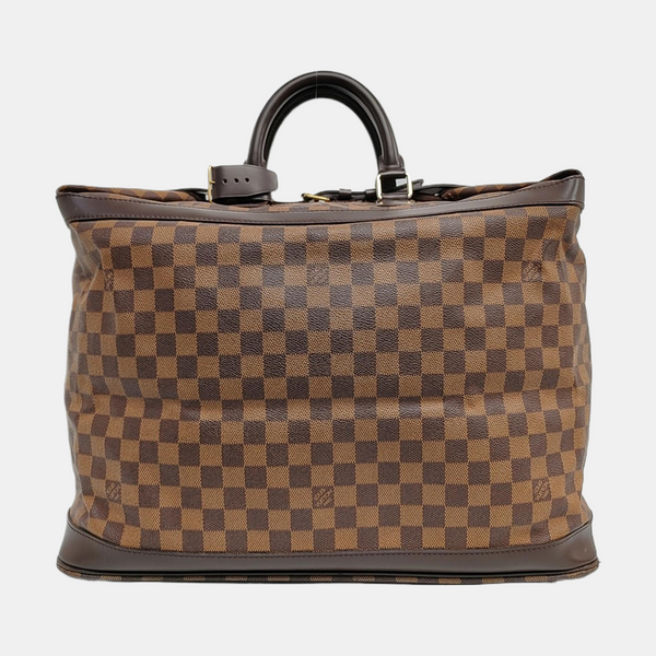 GRIMAUD Damier Ebene Coated Canvas Brown