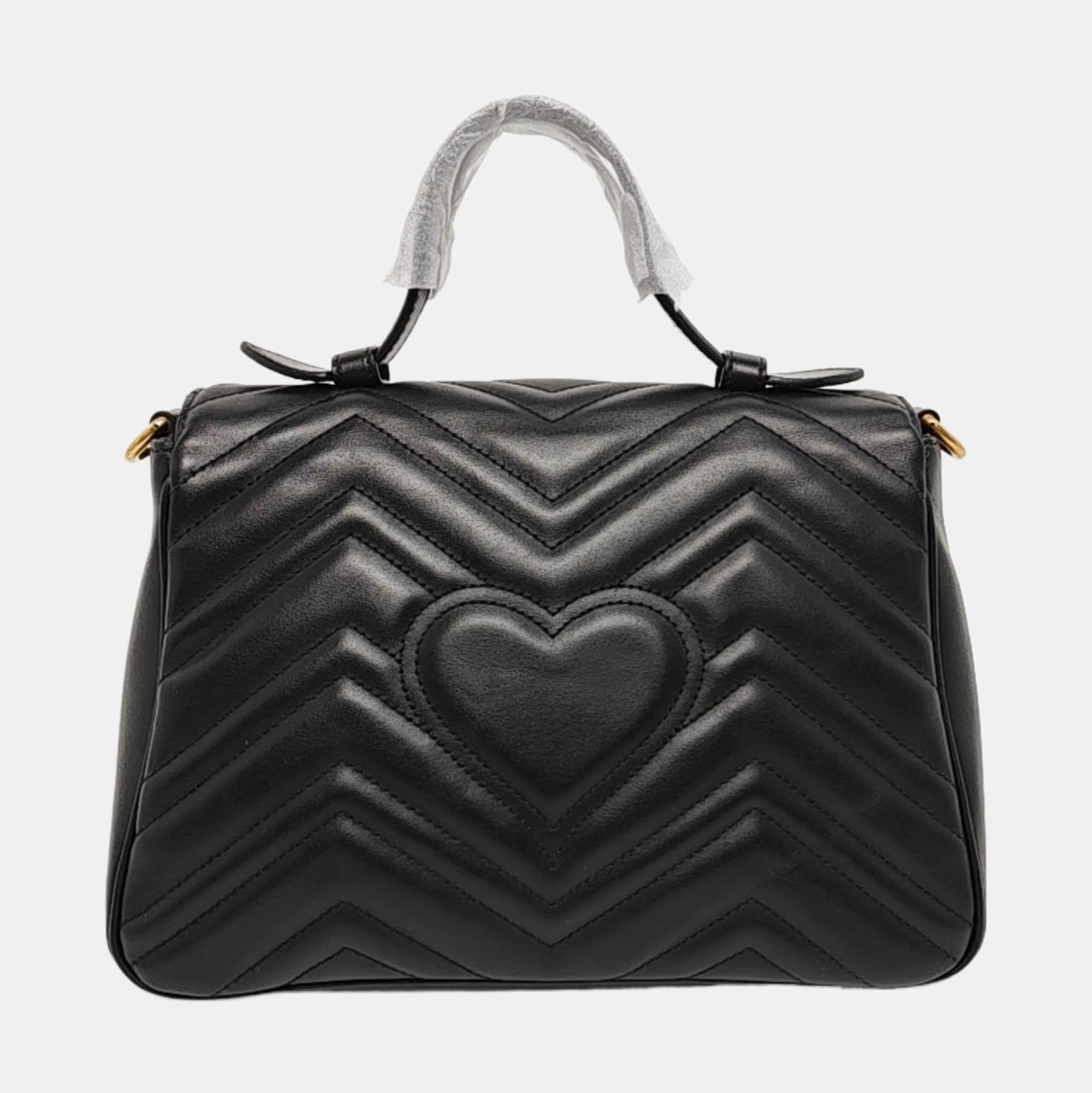 GG Marmont Medium Quilted Calfskin Black