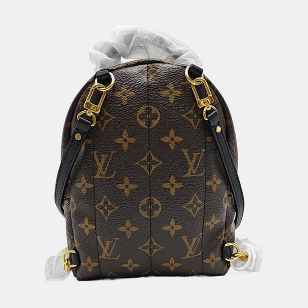 PALM SPRINGS Mini Monogram Coated Canvas Brown