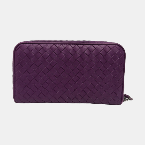 Calfskin Wallet Purple