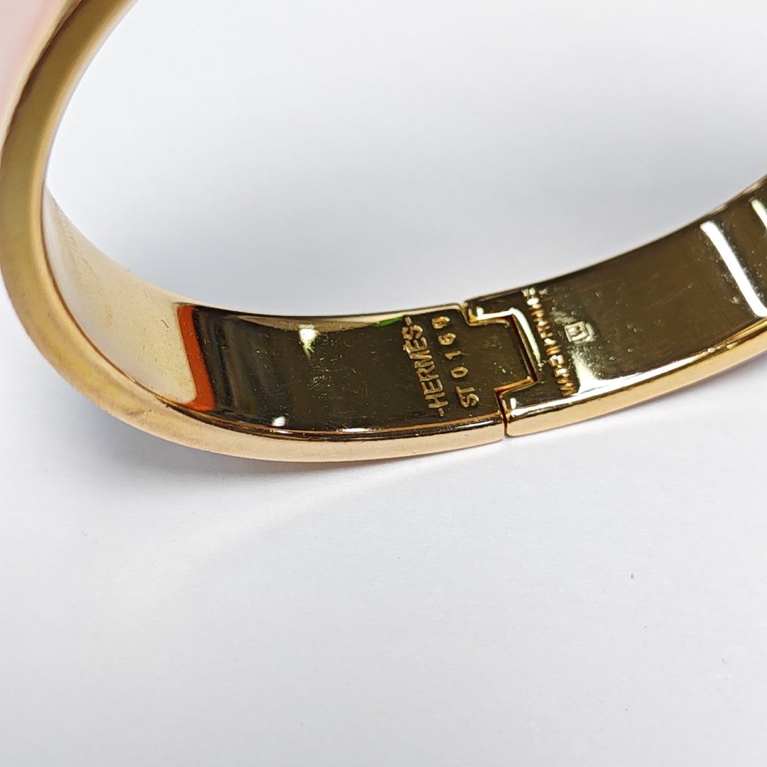 Clic H Metal Gold Bangle