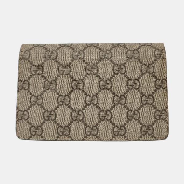 Dionysus Super Mini Monogram Coated Canvas Beige