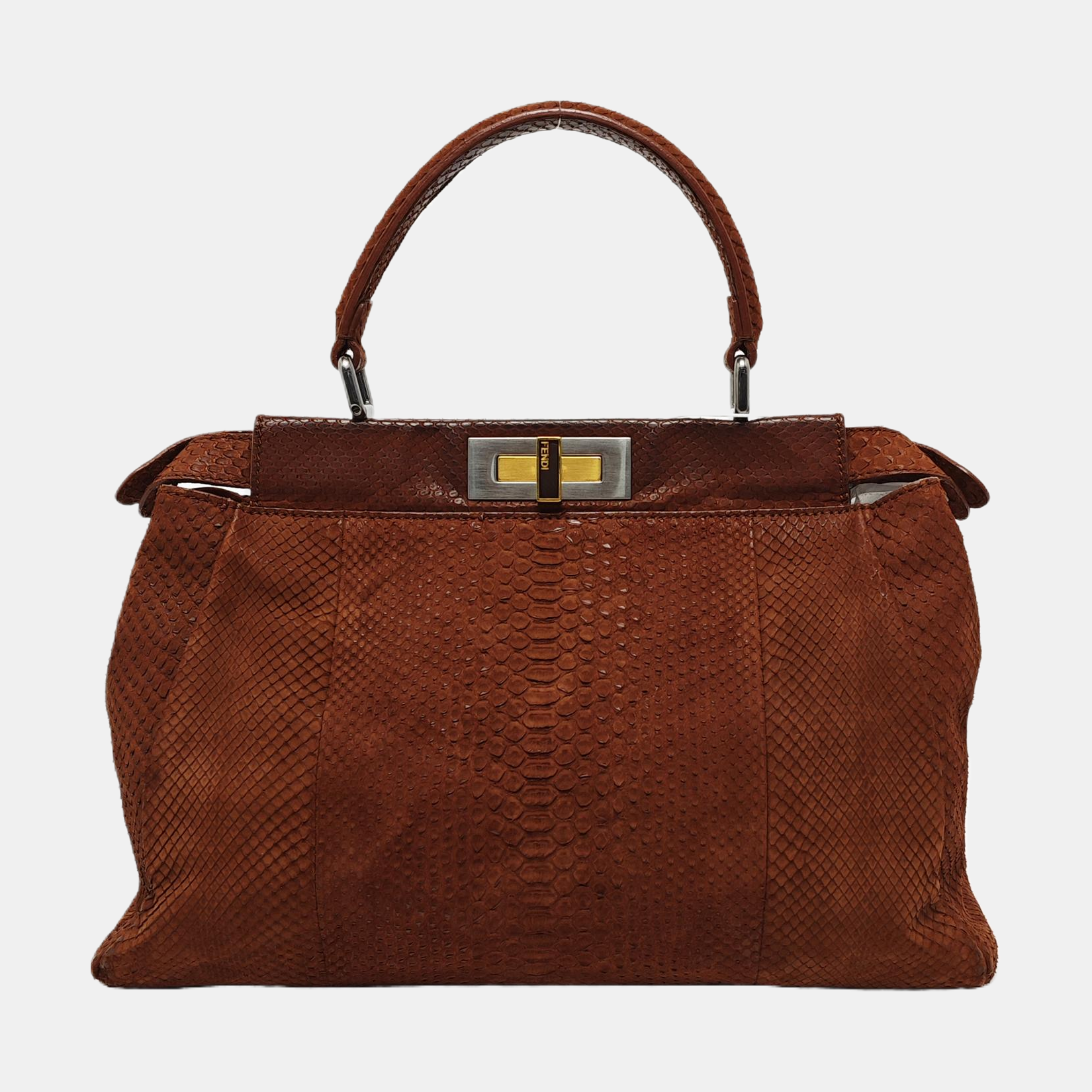 Peekaboo Medium Python Brown