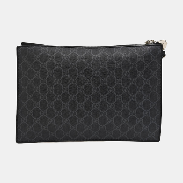Courrier Monogram Coated Canvas Black