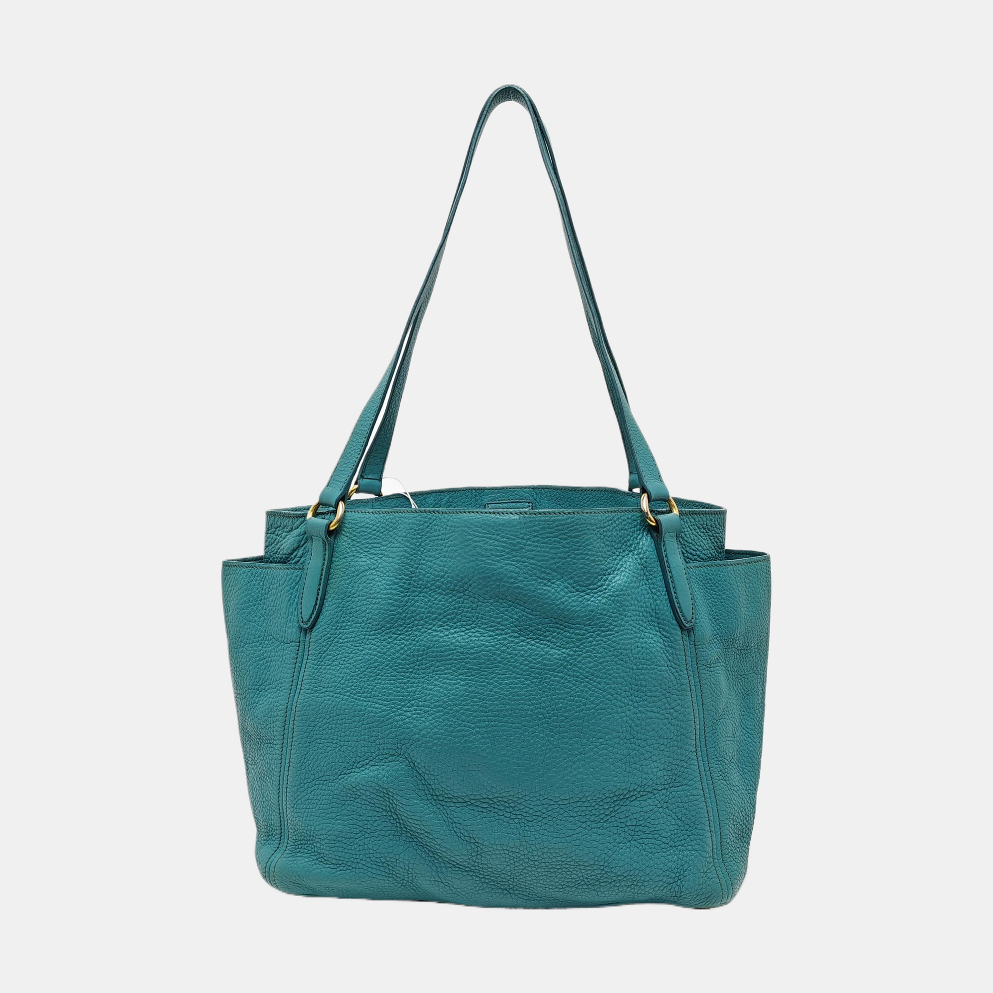 Calfskin Tote Bag Blue