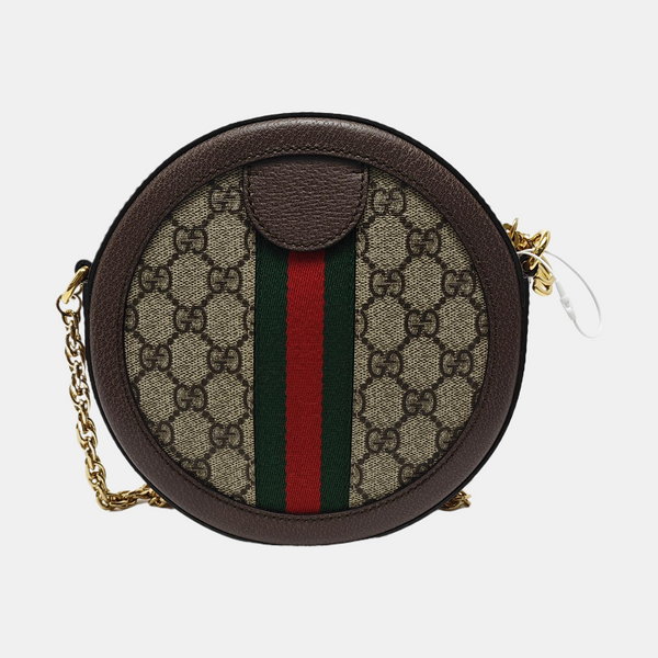 Ophidia Mini Monogram Lona Revestida Beige