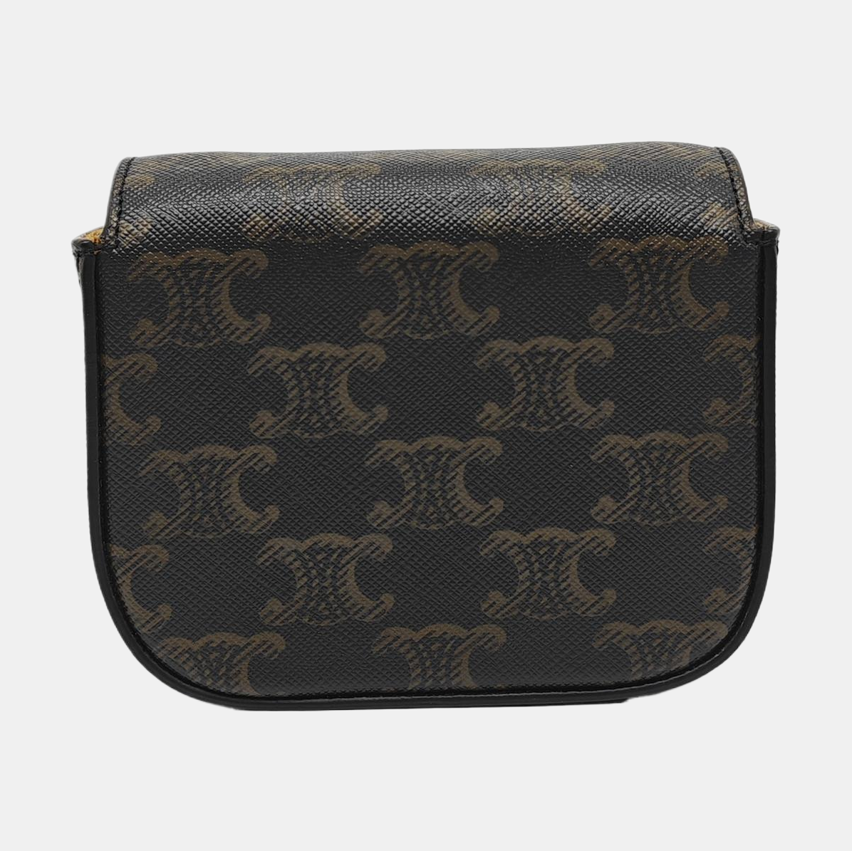 Authenticated pre-owned  TRIOMPHE Mini Coated Canvas Black - Shoulder Bag at Looply