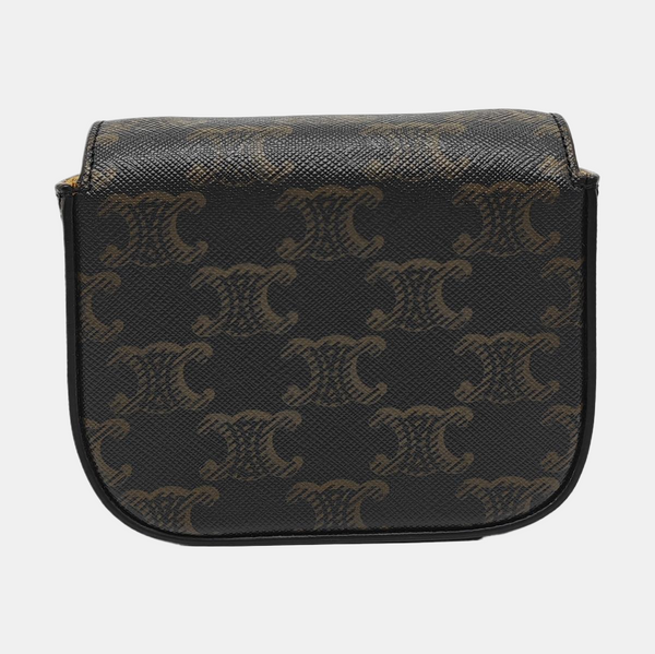 Authenticated pre-owned  TRIOMPHE Mini Coated Canvas Black - Shoulder Bag at Looply