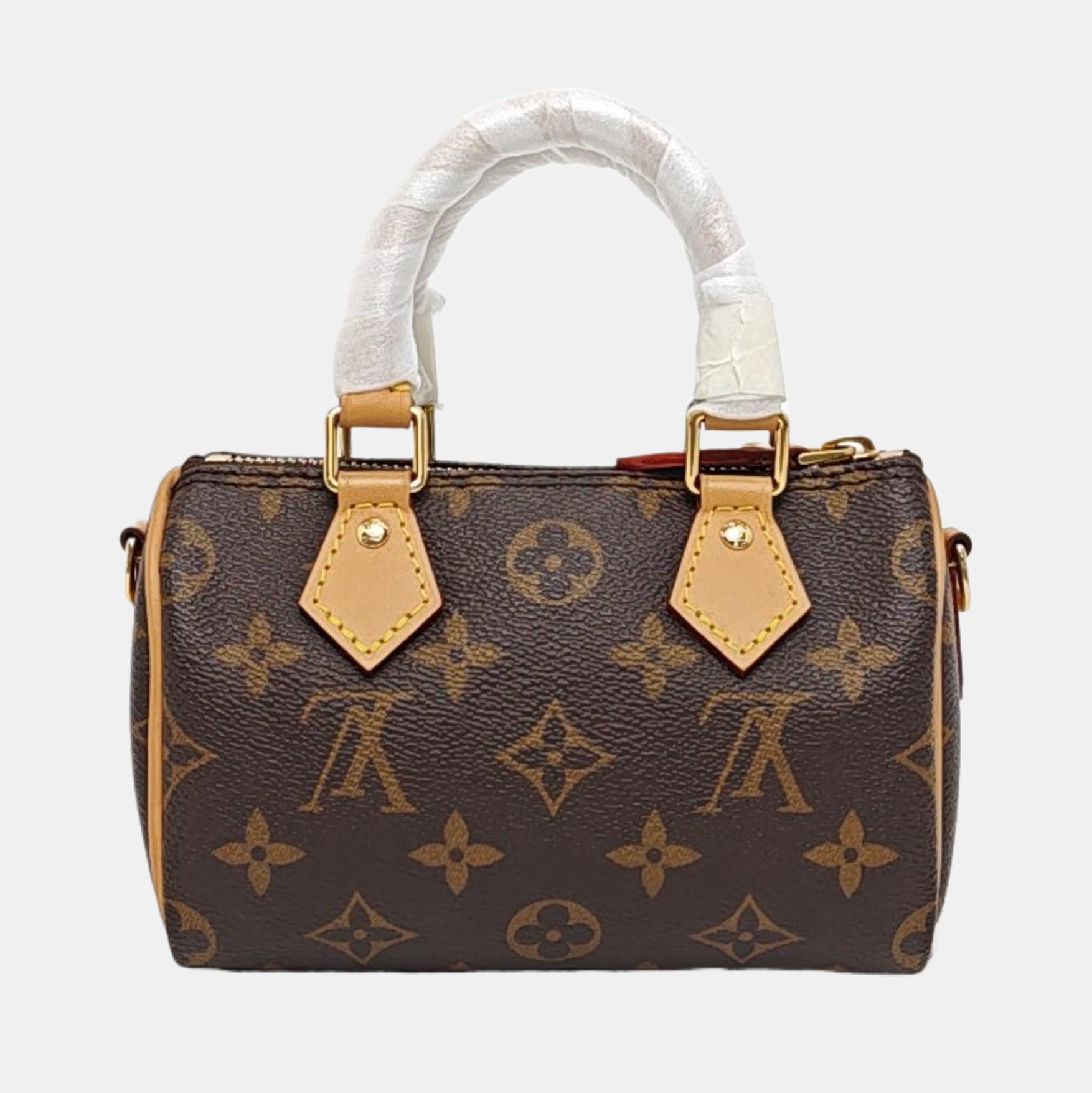 SPEEDY Nano Monogram Coated Canvas Brown