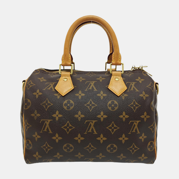 SPEEDY 25 Monogram Coated Canvas Brown