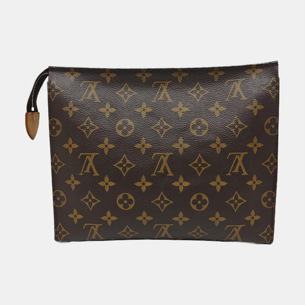 TOILET POCKET 26 Monogram Coated Canvas Brown