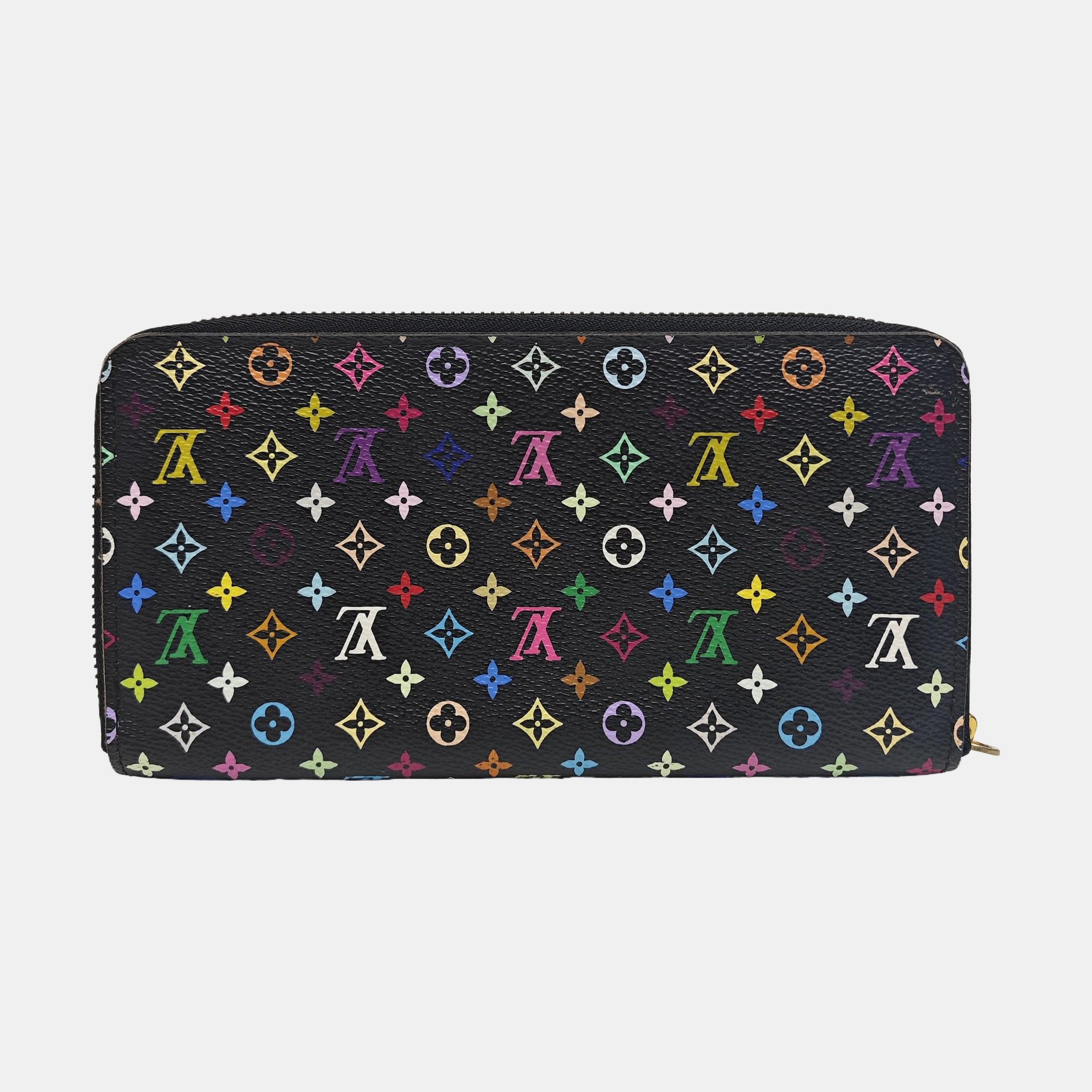 LV × TM ZIPPY Monogram Coated Canvas Black Wallet