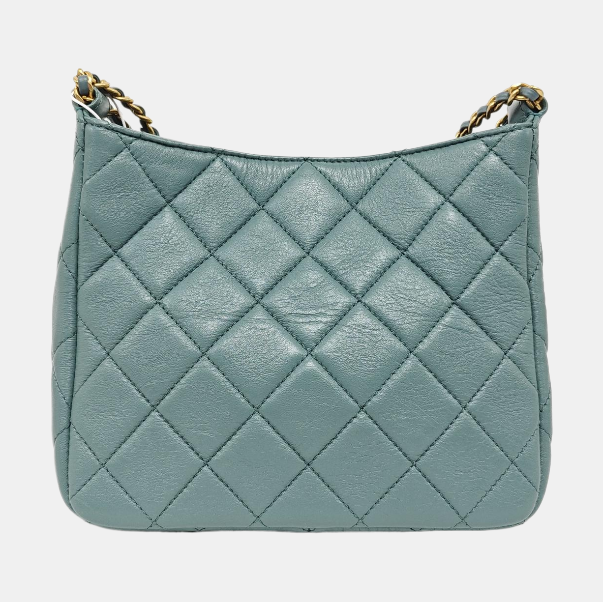 23A HOBO Quilted Lambskin Green
