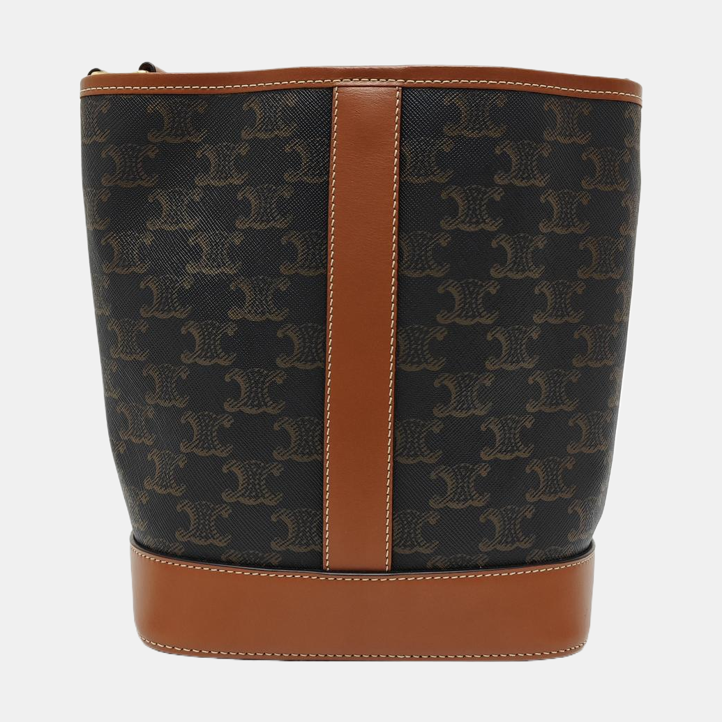 TRIOMPHE CANVAS Small Coated Canvas Brown