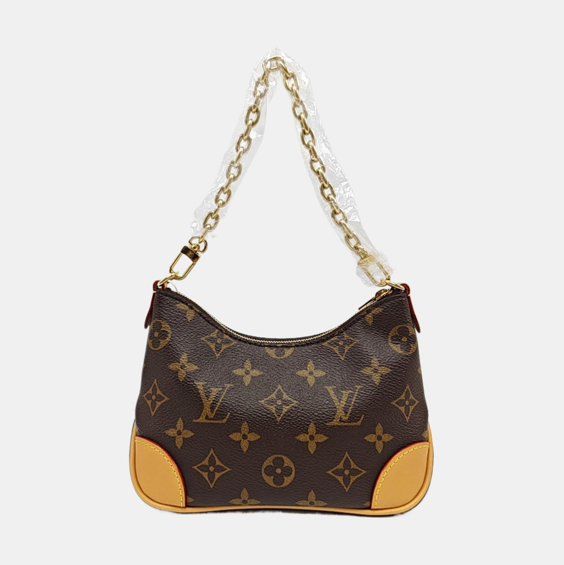 BOULOGNE Nano Monogram Coated Canvas Brown