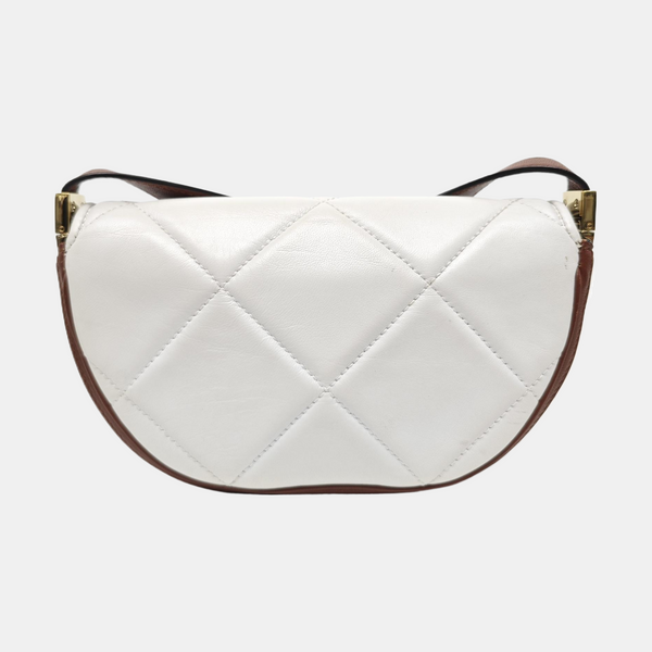 Olympia Mini Quilted Lambskin White
