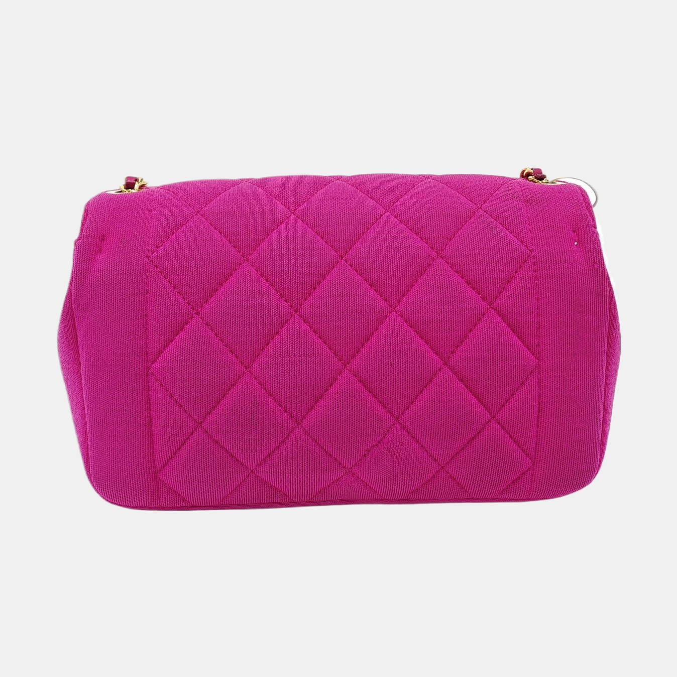 Quilted Fabric Shoulder Bag Pink