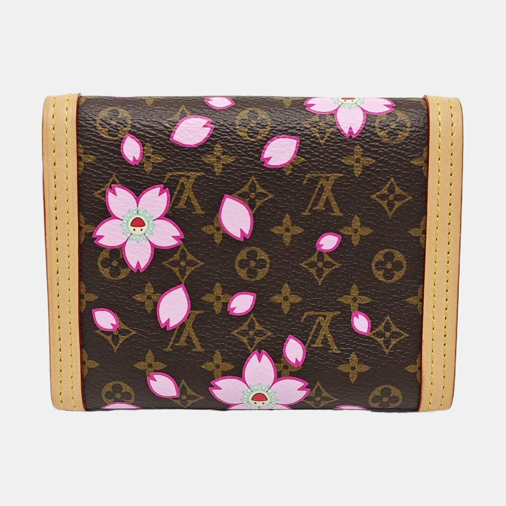 INTERNATIONAL Monogram Coated Canvas Brown Wallet