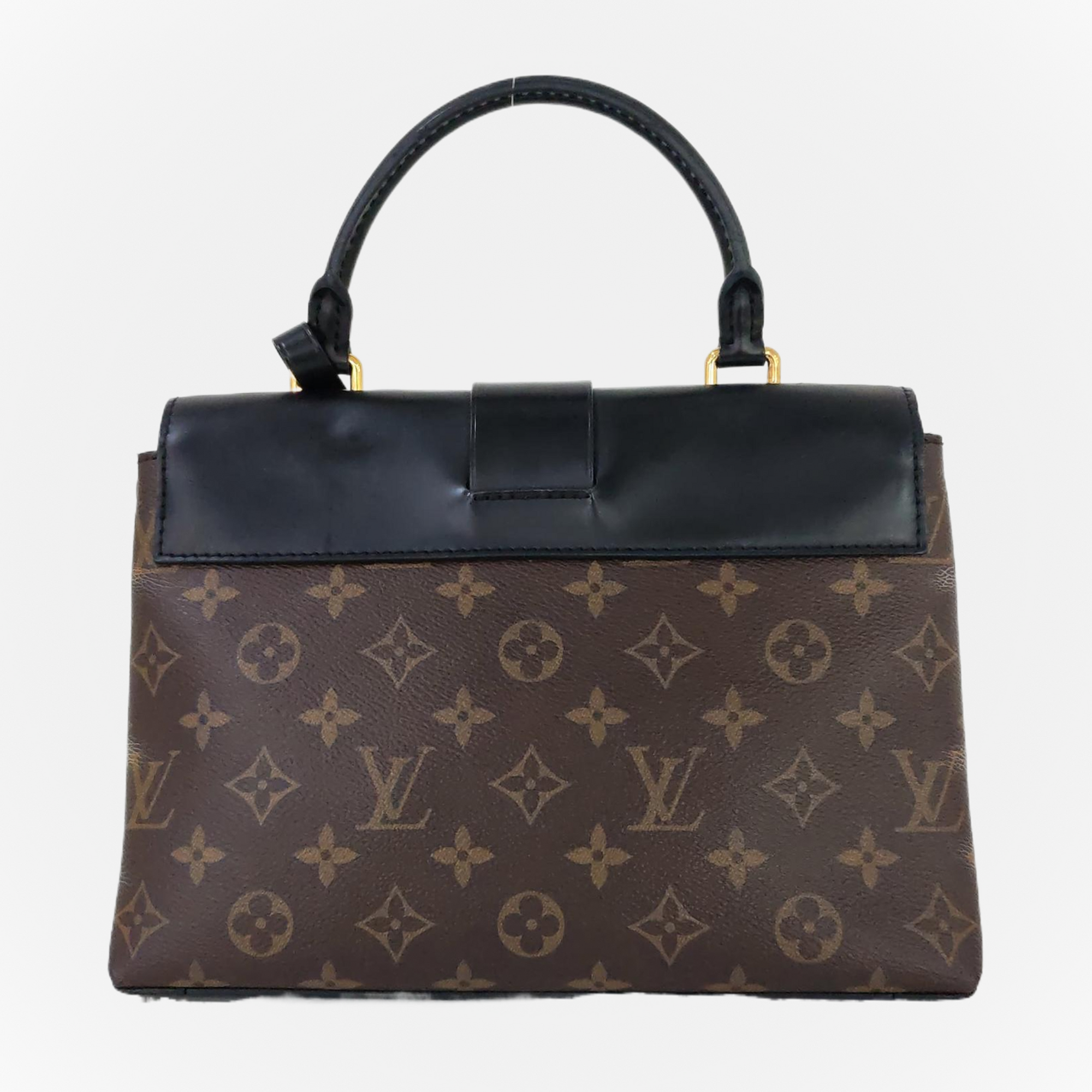 ONE HANDLE Monogram Coated Canvas Brown