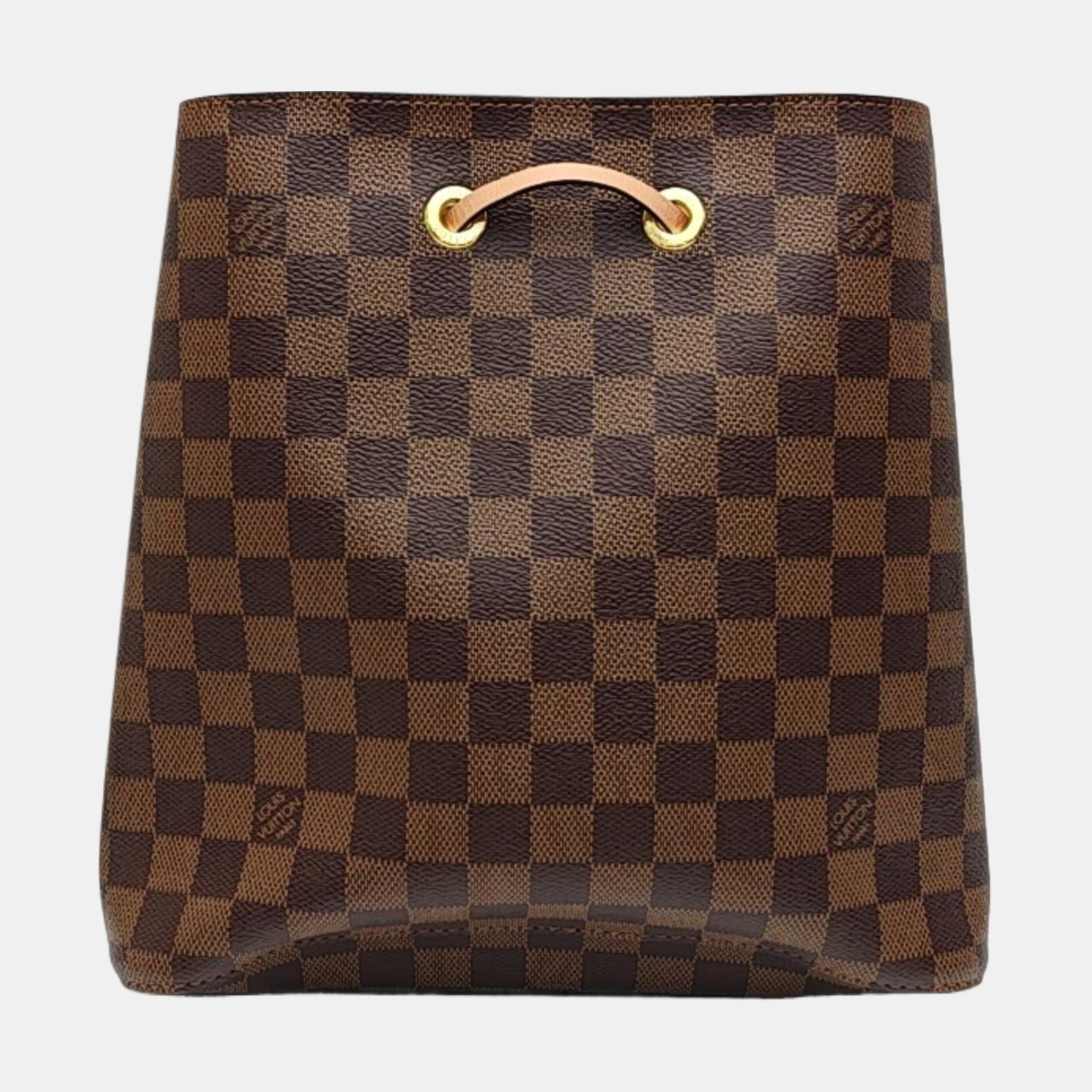 NÉONOÉ MM Damier Ebene Coated Canvas Brown