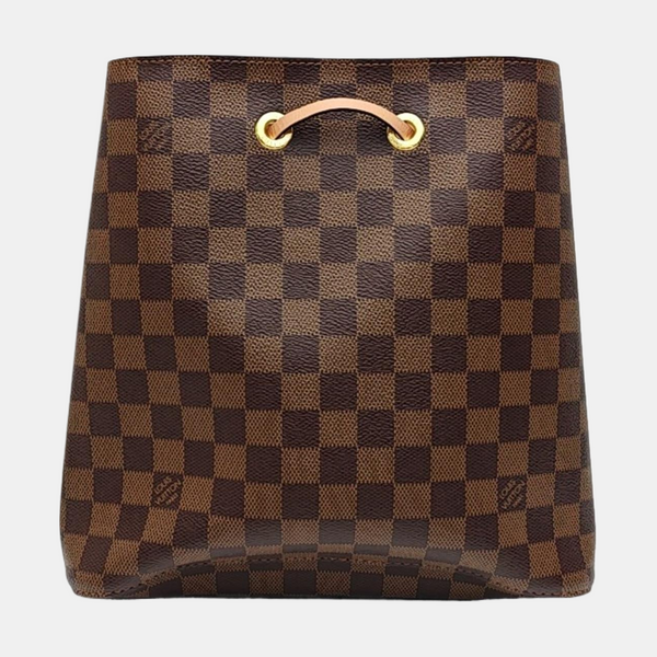 NÉONOÉ MM Damier Ebene Coated Canvas Brown