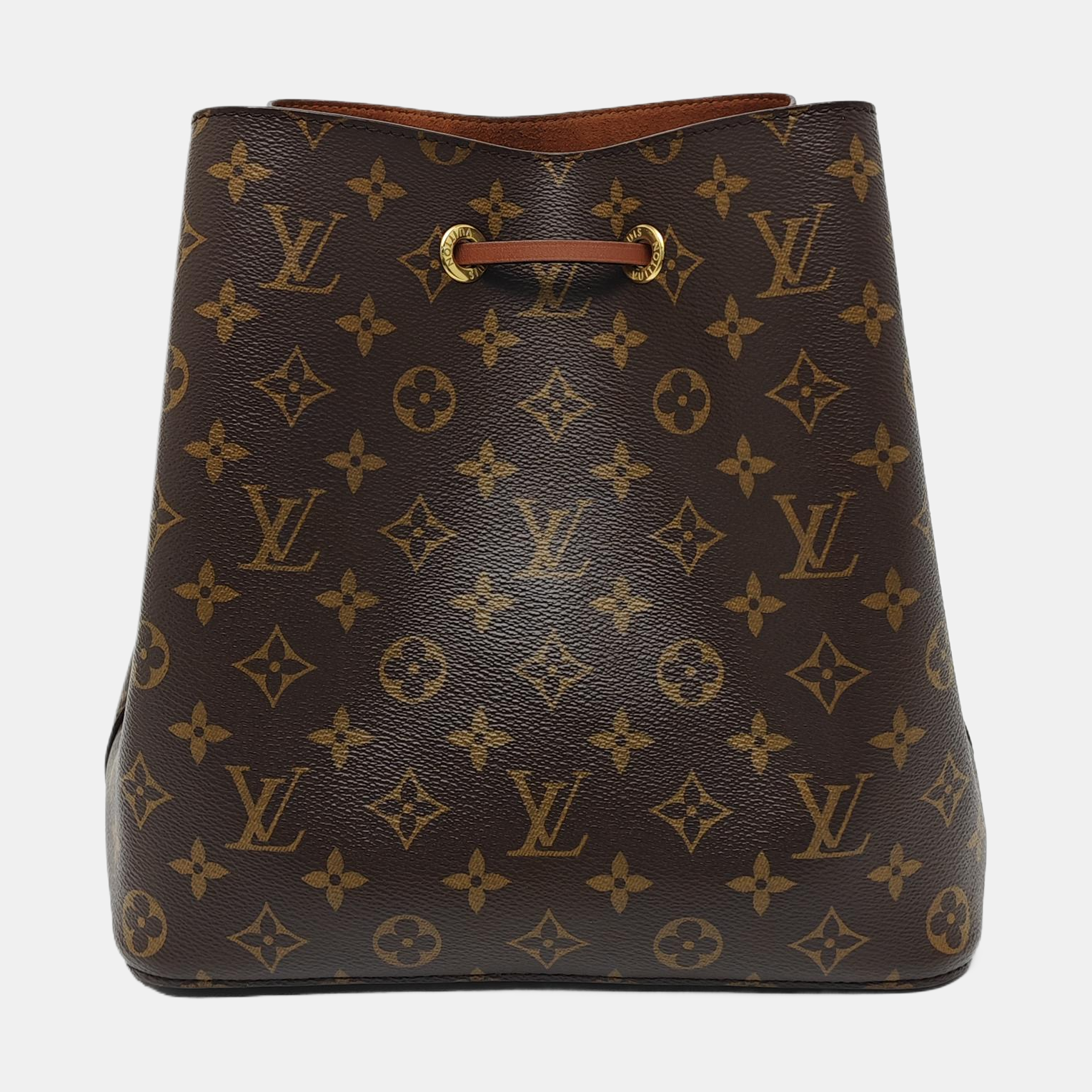 NÉONOÉ MM Monogram Coated Canvas Brown
