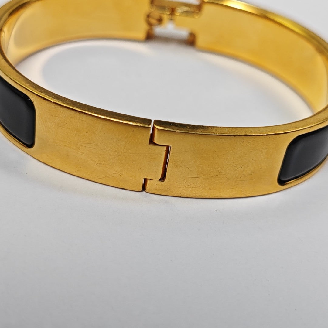Clic H Metal Gold Bangle