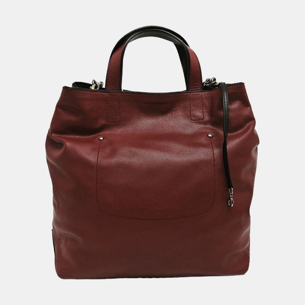 Calfskin Shoulder Bag Red