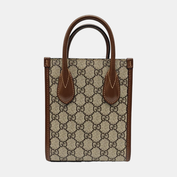 Retro Mini Monogram Coated Canvas Beige