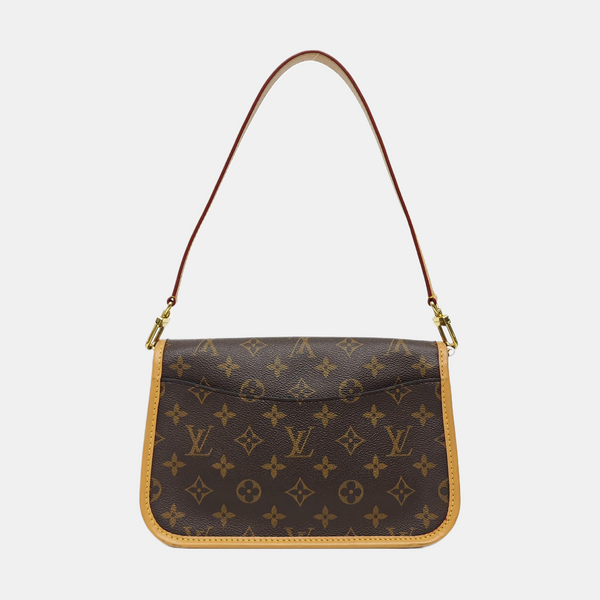 DIANE Monogram Coated Canvas Brown