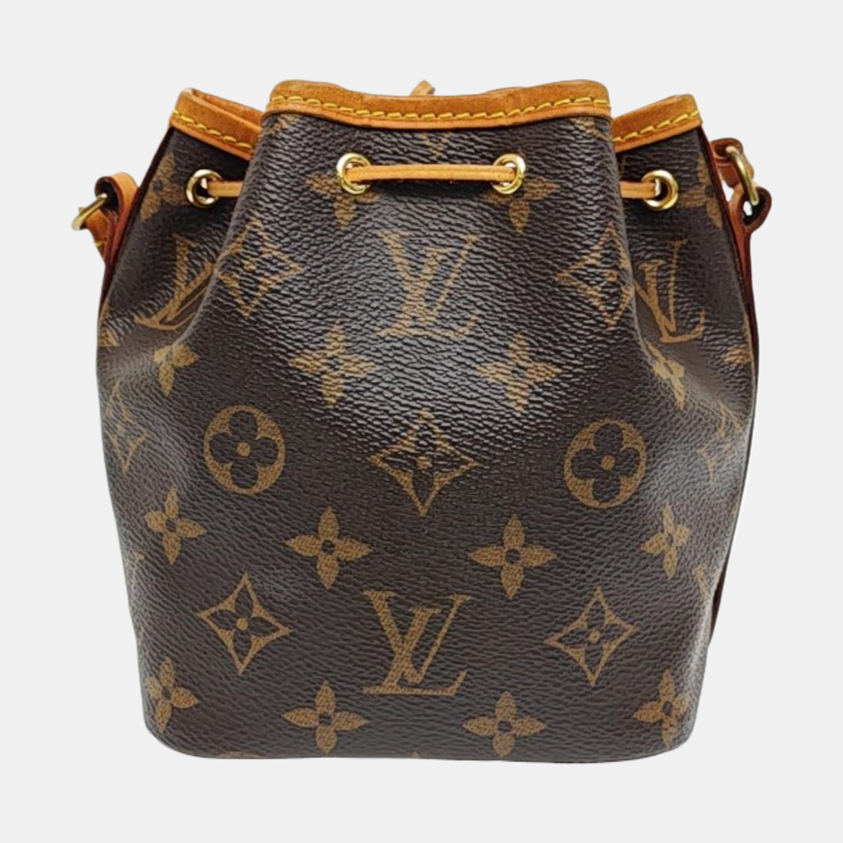 NÉONOÉ Nano Monogram Coated Canvas Brown